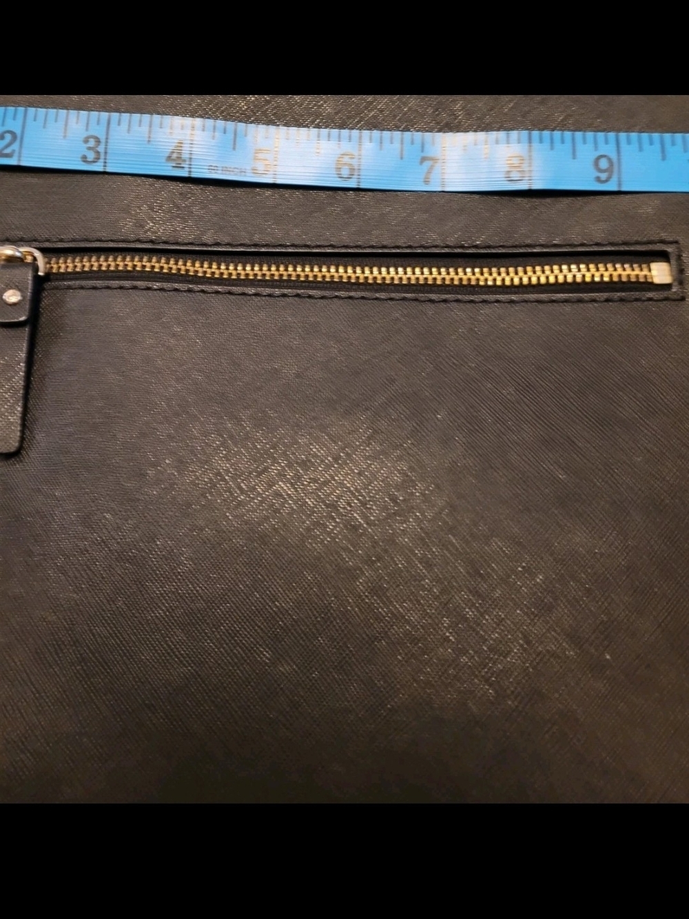 Kate Spade Black Saffiano Leather Crossbody Bag Gold Hardware Authentic - Picture 7 of 9